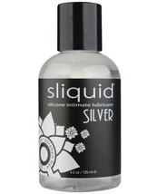 Sliquid Silver Silicone Lube Glycerine &amp; Paraben Free - 4.2 Oz - £23.20 GBP+