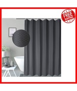 Luxury Shower Curtain 72x78 in Charcoal, Waffle Design &amp; Water-Repellent... - $604.61 MXN