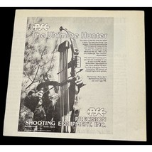 Precision Shooting Equipment Print Ad Vintage 1982 Ultimate Hunter PSE C... - £9.39 GBP