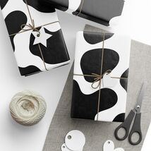 Chic Western Cow Spots Print Decorative Premium Eco-Friendly Gift Wrappi... - $20.00+