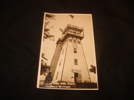 Michigan MI Postcard 1930 IRISH HILLS Original Observation Tower Real Photo RPPC - £7.11 GBP