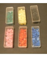 Risk Armies lot of 6 miniature shapes with plastic cases  - $9.49
