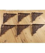 6 Cast Iron Shelf Brackets New Old Style Rustic 7.75&quot; x 6.25&quot; Corbels Bo... - $44.99