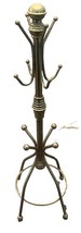VTG Coat Tree Gold Jewelry Holder Stand Hanger Necklace Ring Bracelet 11... - $21.33