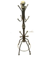 VTG Coat Tree Gold Jewelry Holder Stand Hanger Necklace Ring Bracelet 11... - $21.33