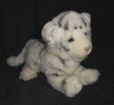 11&quot; 2014 Douglas Co Cuddle Toys White Striped Tiger Stuffed Animal Plush Toy - £18.94 GBP
