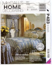 McCall&#39;s 6364/P423 Home Decorating Bedroom Essentials Pillows Shams UNCU... - $11.47