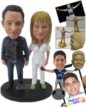 Personalized Bobblehead Military And Nurse Couple Showing Off Their Abilities -  - £122.67 GBP