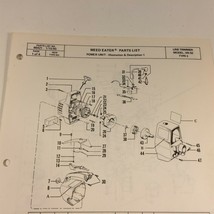 1985 Weed Eater Model XR-50 Type 3 Line Trimmer Parts List 66421 - $14.99