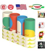 4-Pack Round Cylinder Tissue Holders - Space-Saving Car Essential for Tr... - $34.53 CAD