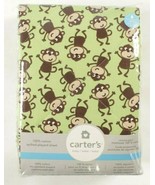 Carter&#39;s Baby Quilted Playard Fitted Sheet Playful Monkeys Design NEW in... - $15.88