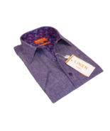 Men Premium Quality Soft Linen Sports Shirt INSERCH Short Sleeves SS717 ... - £56.82 GBP
