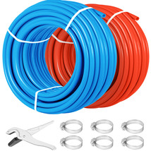 1/2 600&#39; 2 Coils 300 Red &amp; 300 Blue PEX Tubing Certified Oxygen Barrier Htg/Plbg - £155.31 GBP