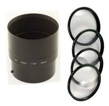 MACRO CLOSE UP Lens 4 Filter Kit bundle + Tube for Nikon CoolPix L120, L310, - £21.56 GBP