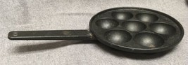 Vintage Ghisa Antiaderente Uova Scaldauovo Pancake a Sbuffo Ravioli Pan ... - £104.27 GBP