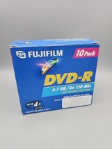 Fujifilm 10 Pack DVD-R Recordable 4.7GB 120 Minute Discs for Data and Video - £7.96 GBP