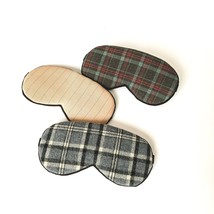 Checkered and Striped Men&#39;s Eye Sleep Mask | Organic Cotton | Perfect fo... - £8.87 GBP