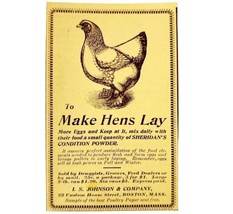 Sheridans Chicken Conditioning Powder 1897 Advertisement Victorian Farm ... - £9.70 GBP