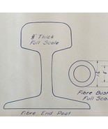 1950 Railroad Bangor Aroostook End Post Insulation 56 Rail Blueprint H36... - $84.36