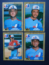 1987 Topps Tiffany Traded Montreal Expos Team Set of 4 Baseball Cards - £1.96 GBP