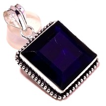 Iolite Faceted Handmade Black Friday Gift Pendant Jewelry 1.80" SA 4782 - £3.18 GBP