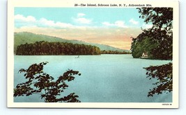 Postcard New York Early 1900s The Island Schroon Lake, N.Y. Adirondack Mts. - $4.85