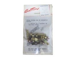 Kemtron M 28A HOn3 Brass D&amp;RGW 3&#39; 7&quot; Archbar Trucks With Metal Wheels NEW - $9.85