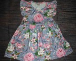 NEW Boutique Baby Girls Floral Sleeveless Dress Size 12-18 Months - £11.98 GBP