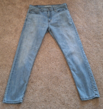 Signature Levis Strauss S37 Slim Jeans Men&#39;s 34x29(tag 34x30) Light Wash... - $18.43