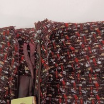 Evan Picone Women's Brown Wool Blend Front Pockets Side Zipper Skirt Size 12 image 4