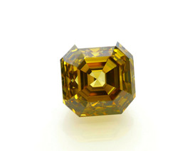 Yellow Diamond - 1.41ct Natural Loose Fancy Deep Yellow GIA VS1 Asscher Emerald - £4,270.55 GBP