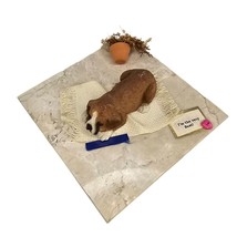 Vintage Sandicast Lil Snoozer Boxer Puppy On Tile - $18.69