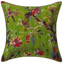 Kantha Pillow Covers, Kantha Cushion Cover, Indian Cotton Pillow Cover JP279 - £8.43 GBP