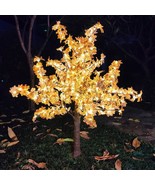 LED Tree Maple Leaf Outdoor/Indoor 6.0ft/1.8m 540pcs LEDs Yellow color - £322.76 GBP