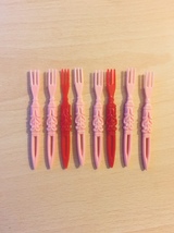 Vintage 60s Chelten House plastic appetizer fork/party pick (sets of 8) image 10