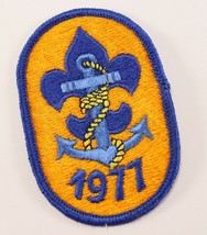Vintage 1977 Sea Explorer Navy Anchor Embroidered Boy Scout BSA Camp Patch - $11.69