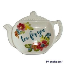 Pioneer Woman Teabag Holder Rest Tea for You Wildflower Whimsy New - £9.47 GBP