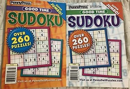 Lot of (2) Penny Press Good Time Sudoku Super Jumbo Puzzle Books Puzzles 2020 [S - £10.21 GBP