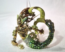 Kirk&#39;s Folly Rip Tide Merman Rhinestone Brooch K1281 - £116.03 GBP