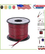 Customizable 22 AWG Red/Black Electrical Wire - 100 ft Low Resistance LE... - $43.19 CAD
