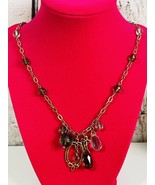 Nine &amp; Co Faux Green Beaded Gemstones On A Gold Tone Chain Necklace - $12.00