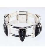 Gorgeous Sterling Silver Black Warrior Bracelet Made in Mexico - $4,524.58 MXN