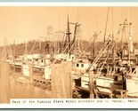 RPPC Fishing Boat Fleet Tacoma Washington WA UNP Postcard C15 - £9.27 GBP