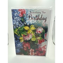 Image Craft Happy Birthday Greeting Card Floral - $4.94