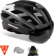 With Detachable Magnetic Goggles And An Led Back Light, The Shinmax Bike Helmet - £38.03 GBP