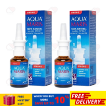 2 X AQUA MARIS Strong 100% Natural [Decongestant] Nasal Spray 30ml - Col... - $48.37