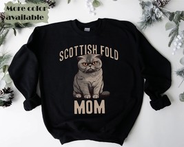 Scottish Fold Cat Mom Sweatshirt, Cat Lovers gift, Scottish Fold Cat Design, Sco - £35.02 GBP