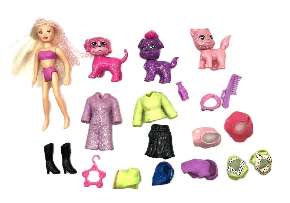 Polly Pocket Dolls With Polly &amp; Pets Dolls, Clothing, Shoes,  Accessorie... - $16.95