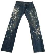 Levi’s 501 Denim Button Fly Paint Splattered Grunge 30x32 (Actual W 29xL... - £34.43 GBP