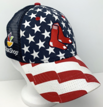 Boston Red Sox Stop&amp;Shop Patriotic Hat Adjustable Mesh MLB Snapback  47 Brand - £5.56 GBP